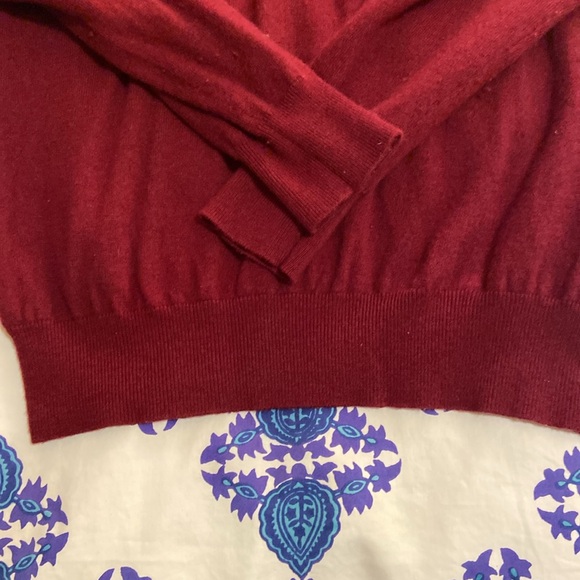 Beams+ maroon polo sweater in medium - Picture 4 of 5